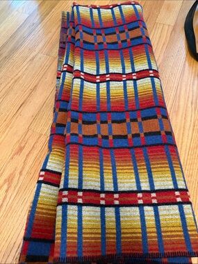 Multicolor Pearce Plaid Throw Blanket - Vibrant Red, Blue & Gold